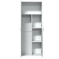 vidaXL Vysoká skrinka biela 70x35x180 cm kompozitné drevo