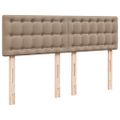vidaXL Boxspring posteľ s matracom kapučínová 140x190 cm umelá koža