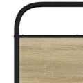 vidaXL Posteľný rám bez matraca 75x190 cm dub sonoma kompozitné drevo