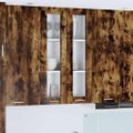vidaXL Závesná skrinka Dymová dub 60 x 31 x 100 cm Kompozitné drevo