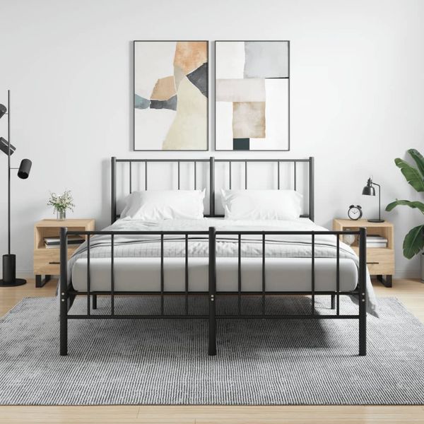 vidaXL Nočné stolíky 2 ks dub sonoma 40x35x47,5 cm kompozitné drevo
