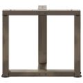 vidaXL Nohy konferenčného stolíka v tvare T, 2 ks, prírodná oceľ, 50x25x(42-43) cm, oceľové