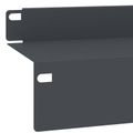 vidaXL Obrubník trávnika 30 ks 100 x 10 x 8 cm Oceľ Antracitová