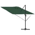vidaXL Roma Parasol Zelená 286 x 284 x 265 cm Hliník a polyester