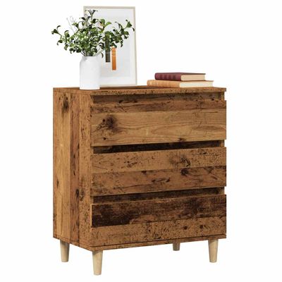 vidaXL Komoda staré drevo 60x35x70 cm spracované drevo