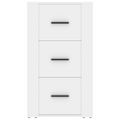 vidaXL Komoda biela 40x33x70 cm spracované drevo