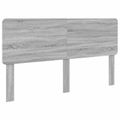 vidaXL Rám postele Sivý Sonoma 200 x 200 cm Inžinierske drevo