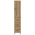 vidaXL Highboard Remeselný dub 34,5 x 34 x 180 cm Kompozitné drevo