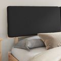 vidaXL Rám postele s čalúneným čelom Čierna 200 x 200 cm