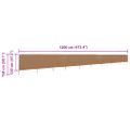 vidaXL 9-panelová zábrana proti vetru látková 1200x120 cm sivo-hnedá