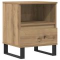 vidaXL Nočný stolík dub artisan 40x35x50 cm kompozitné drevo