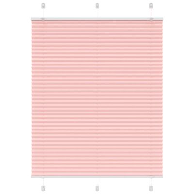 vidaXL Plisovaná roleta ružová 110x100 cm šírka látky 109,4 cm polyester