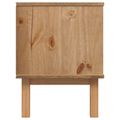 vidaXL TV stolík OTTA 113,5 x 43 x 57 cm Čierna Borovicový masív