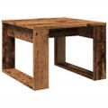 vidaXL Príručný stolík staré drevo 50x50x35 cm drevotrieska