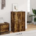 vidaXL Botník dymový dub 60x35x92 cm spracované drevo