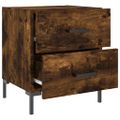 vidaXL Nočné stolíky 2 ks dymový dub 40x35x47,5 cm kompozitné drevo