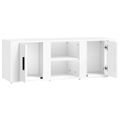 vidaXL TV skrinka biela 100x31,5x35 cm spracované drevo