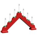 vidaXL Vianočný sviečkový most 3 ks 7 LED Teplá biela 39.5 x 5 x 29 cm