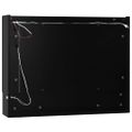vidaXL LED kúpeľňová zrkadlová skrinka čierna 80x15x60 cm MDF