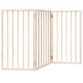 vidaXL Skladacia brána pre psa, 3 panely, 150 cm, topoľové drevo