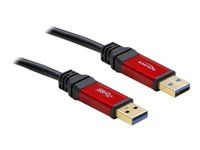 Kabel USB - USB typ A (M) do USB typ A (M) - USB 3.0 - 1 m - černá