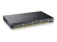 Prepínač - spravovaný - L3 Lite - inteligentný - 48 x 10/100/1000 (PoE) + 4 x 10 Gigabit SFP+ (uplink) - Možnosť montáže do rozvádzača - PoE+ (375 W) - pre Zyxel DAC10G-1M v2, DAC10G-3M v2, SFP10, SFP-1000, SFP-BX1310-10, SFP-BX1550, SFP-SX-D