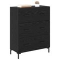 vidaXL Servírovacia skriňa Čierny dub 69,5 x 34 x 90 cm