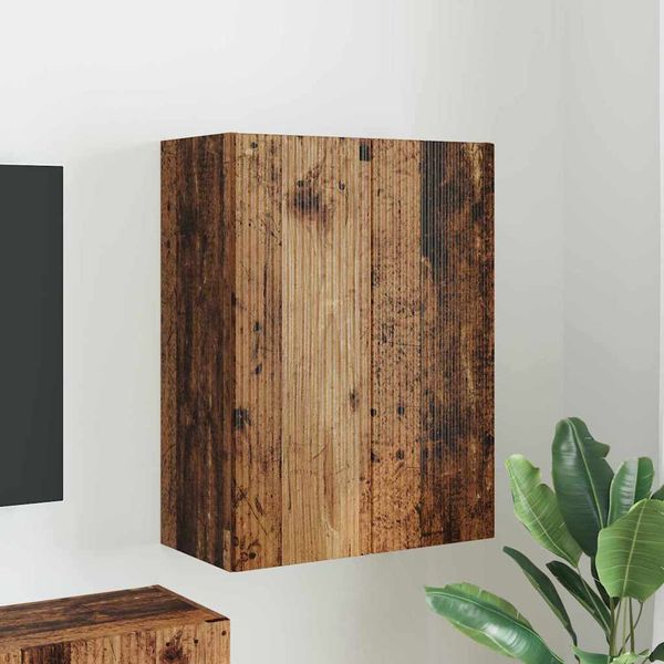 vidaXL TV nástenná skriňa Nástenný Staré drevo 59,5 x 31 x 80 cm