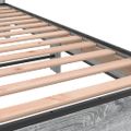vidaXL Posteľný rám sivý sonoma 90x190 cm kompozitné drevo a kov