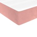 vidaXL Matrac s taštičkovými pružinami stredná tvrdosť ružový 140x200x20 cm zamat