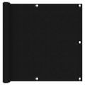 vidaXL Balkónová markíza, čierna 90x400 cm, oxfordská látka