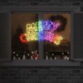 vidaXL Vianočný znak 240 LED Viacfarebný 99,5 x 54 cm PVC