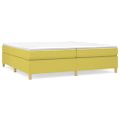 vidaXL Posteľný rám s boxspringom zelená 200x200 cm látka