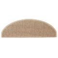vidaXL Samolepiace nášľapy na schody sisal 30 ks 65x21x4 cm pieskové