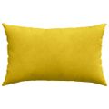 vidaXL Vankúše na pohovku 2 pcs Žltá 50 x 30 cm Kordúrová tkanina