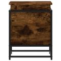 vidaXL Úložný box s vekom dymový dub 40x40x51,5 cm kompozitné drevo