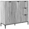 vidaXL Servírovacia skriňa Sivý Sonoma 89,5 x 33 x 82 cm