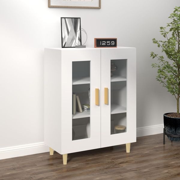 vidaXL Komoda biela 69,5x34x90 cm kompozitné drevo