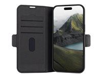 Puzdro s klopou pre mobilný telefón - bulk - plast - čierna - pre Apple iPhone 16 Plus