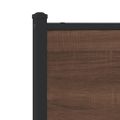 vidaXL Kovový posteľný rám bez matraca hnedý dub 90x200 cm