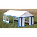 Krytie pre party stan horné a bočné panely 8x4m modro-biely