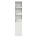 vidaXL Highboard White 37,5x35x180 cm Konštruktérske drevo