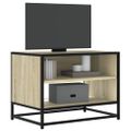 vidaXL TV skrinka dub sonoma 61x40x46 cm kompozitné drevo a kov