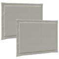 vidaXL Vankúše na sedenie 2 ks Polyester Svetlosivá 47 x 36 x 2 cm