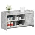vidaXL Skriňa na topánky s úložiskom Betónovo sivá 100 x 39,5 x 51 cm