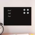 vidaXL Nástenná magnetická tabuľa čierna 30x20 cm tvrdené sklo