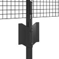 vidaXL Zvarené pletivo s podperami 10 x 0,4 m PVC potiahnutá oceľ Sivá