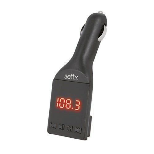 SETTY bluetooth transmitter/vysielač FM čierna GSM035802