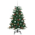 vidaXL Umelý vianočný stromček Zelená 150 cm PVC, kov a plast