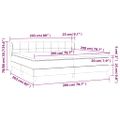 vidaXL Boxspring posteľ s matracom zelená 200x200 cm látka